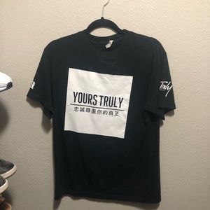 Yours truly shirt in medium. PHORA